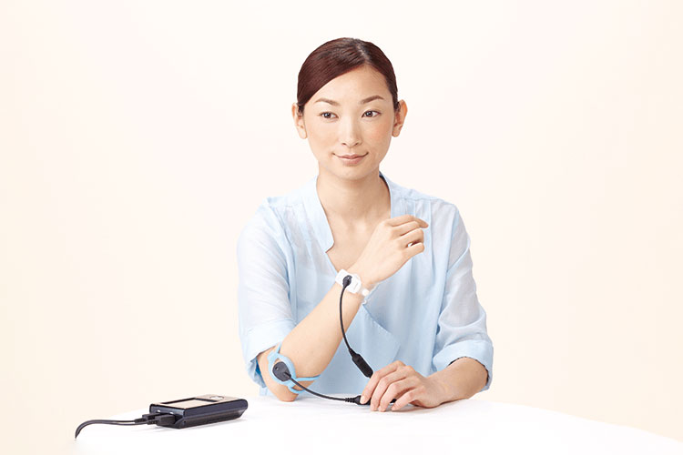 プローブ装着の写真